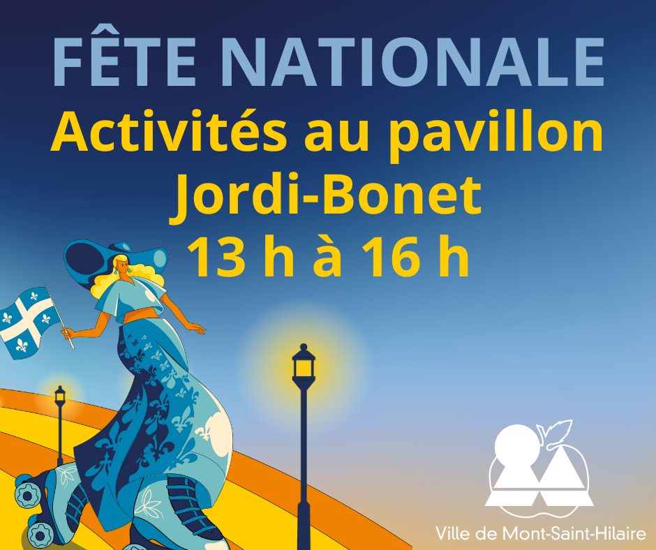 Activités de la Fête nationale | Au sec au pavillon Jordi-Bonet!