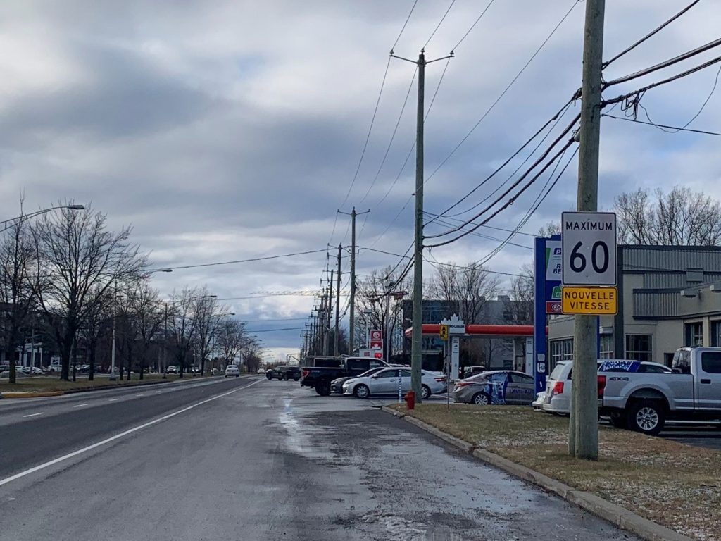 Sécurité sur la route 116 : vitesse réduite à 60 km/h