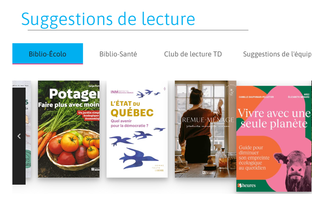 Nouveau! Des suggestions de lecture écolo à la bibliothèque